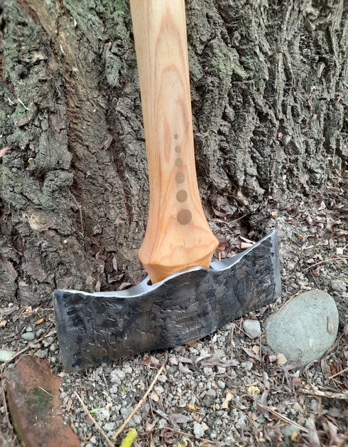 Flat Top Double Bit Axe (with Sheath)