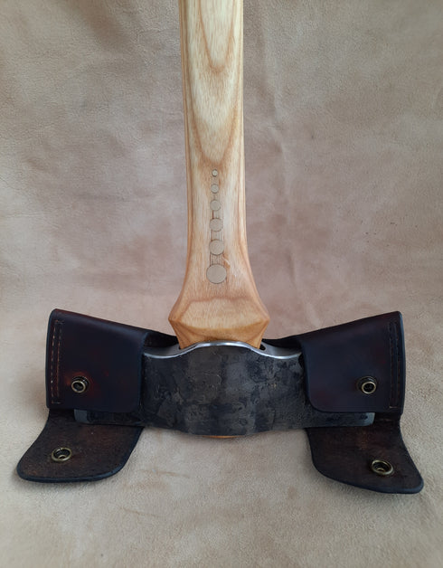 Flat Top Double Bit Axe (with Sheath)