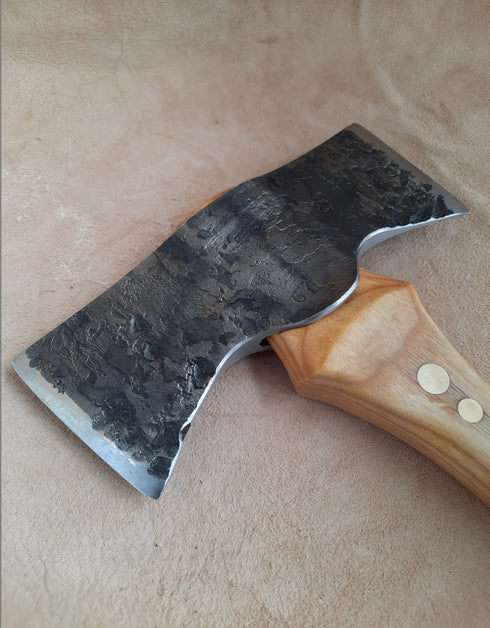 Flat Top Double Bit Axe (with Sheath)