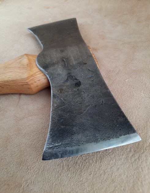 Curved Top Double Bit Axe (with Sheath)
